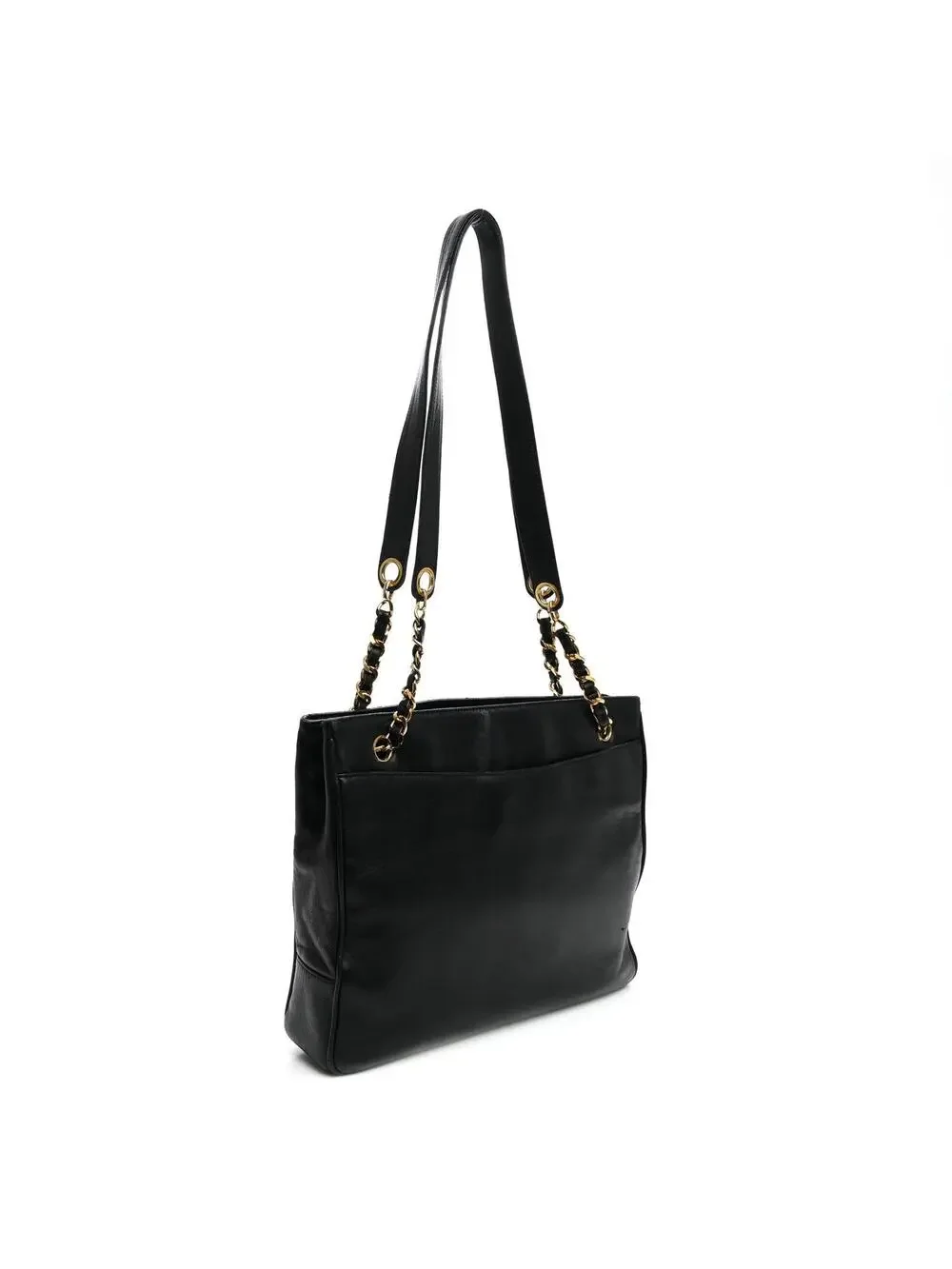 Chanel Lambskin Cc Shoulder Bag Black #324418C12B